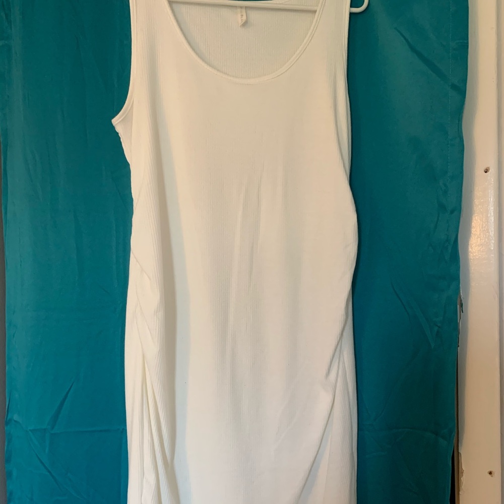 Pink blush maternity dress